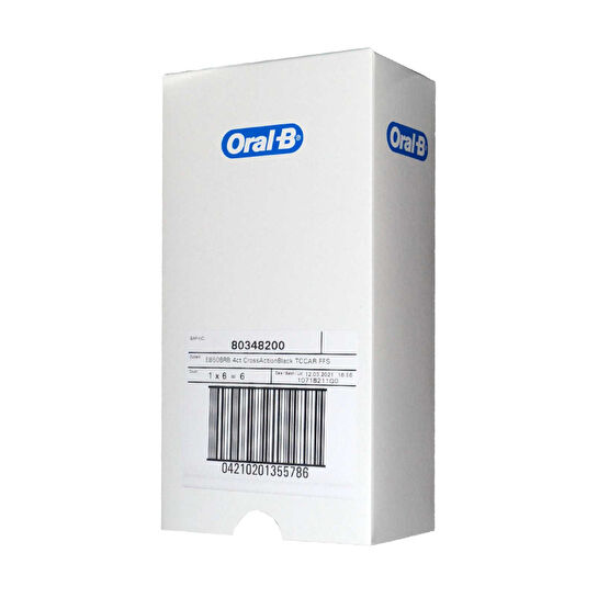 Oral-B Şarjlı Diş Fırçası Yedek Başlık 4'lü Cross Action Siyah