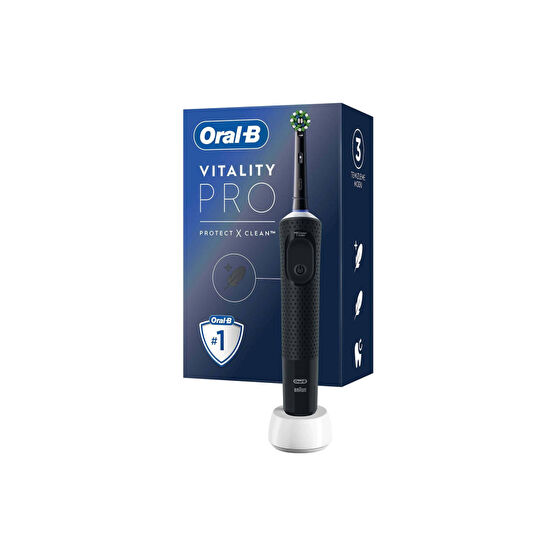 Oral-B Şarjlı/Elektrikli Diş Fırçası Vitality Pro Siyah Koruma ve Temizlik Şarjlı Diş Fırçası ve Aksesuarları Fiyatı