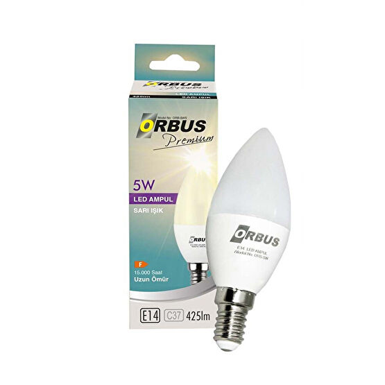 Orbus 5W E14 425 LM 2700 K Sarı Işık Tasarruflu Ampul Fiyatı