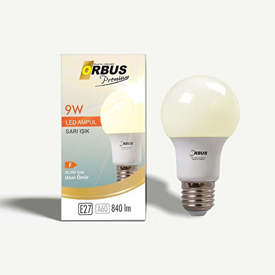 Orbus 9W E27 740 LM 3000 K Sarı Işık Tasarruflu Ampul Fiyatı