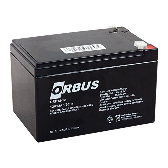 Orbus Akü 12 Volt 12 Amper Orbus ( 151 x 98 x 95 mm ) Kesintisiz Güç Kaynakları (UPS) Fiyatı