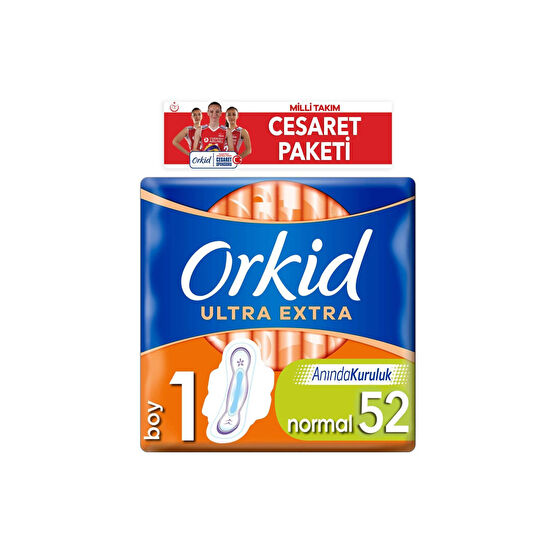 Orkid Hijyenik Ped Ultra Extra Normal 52li Milli Takım Cesaret Paketi Hijyenik Pedler ve Tamponlar Fiyatı