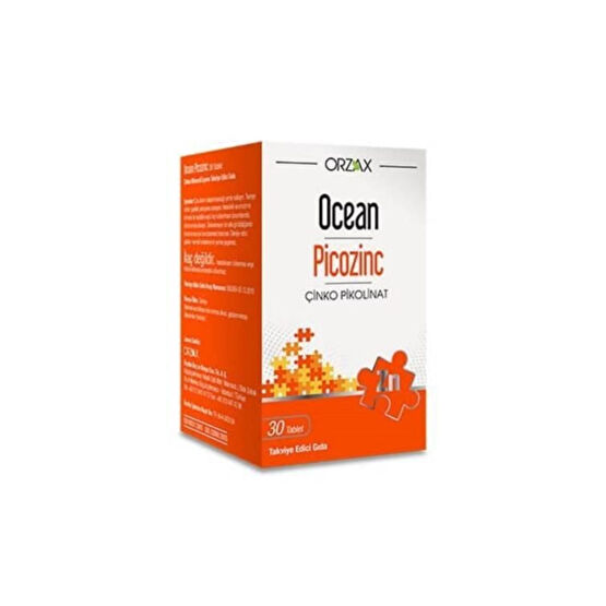 Orzax Picozinc Çinko 30 Tablet