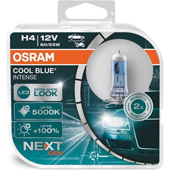 Osram H4 Cool Blue Intense Next Gen 5000K Beyaz Işık 2'li Far Ampülü Fiyatı