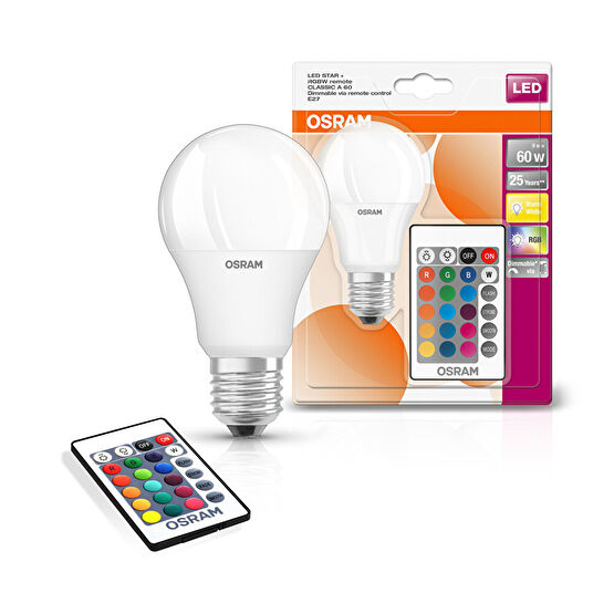 Osram Uzaktan Kumandalı Renk Değiştiren Led Ampul 9w/827-865 Tasarruflu Ampul Fiyatı