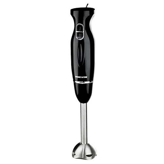 OVENTE Immersion Hand Blender, 300W Electric Handheld Portable Stick Mixer with 2 Mixing Speed and Stainless Steel Blades for Effortless Blending Smoothies, Shakes, Puree or Baby Food, Black HS560B Blenderler Fiyatı