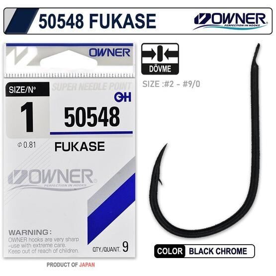 Owner 50548 Fukase Black İğne Olta (Jig) İğnesi Fiyatı