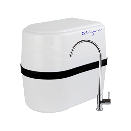 Oxygen Water Whi̇te-Aqua 14 Aşamalı Antibakteriyel Çelik Su Tanklı PH Alkali Mineral Filtreli Su Arıtma Cihazı Su Arıtma Cihazı Fiyatı