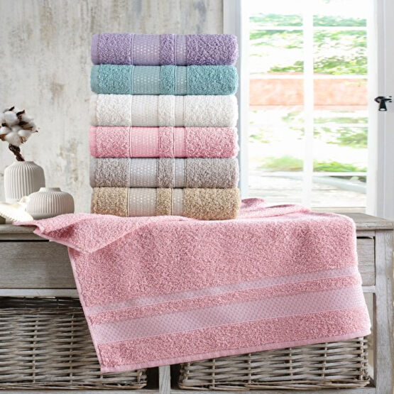Oyalı Textile Yıldız 6'lı 50X90CM Havlu El Yüz Havlusu Seti Banyo Takimi Ceyizlik Gunluk - 50 x 90 cm - Renkli El / Yüz Havlusu Fiyatı
