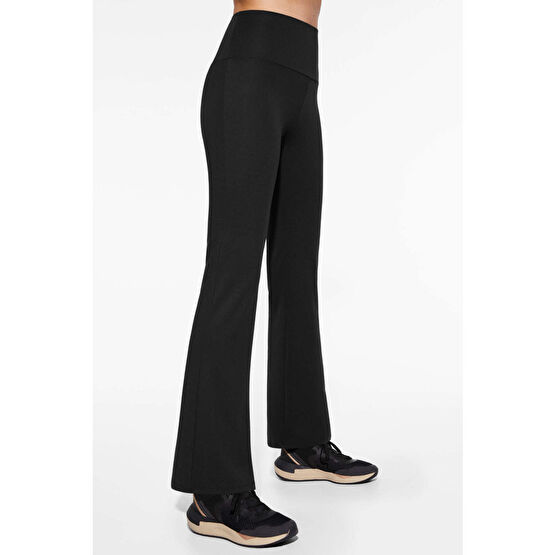 Oysho Kadın Siyah Flare Comfort Pantolon XS Beden Pantolon (Outdoor) Fiyatı
