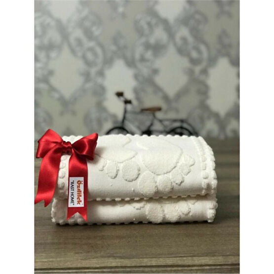 Özdilek 2 Li Banyo Ayak Havlusu Krem - 50 x 70 cm Ayak Havlusu Fiyatı