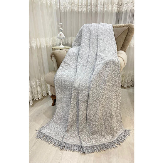 Özlü Home Lüks Pamuklu Koltuk-çekyat Örtüsü Gri Rengi 170x220 Çift Taraflı Terletmez Kaymaz Toplanmz Koltuk & Kanepe Örtüsü Fiyatı