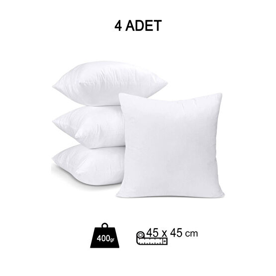 ÖZSAY HOME 4 Adet Kırlent Iç Yastık Premium - 5 Farklı Ebat 45 x 45 Beden