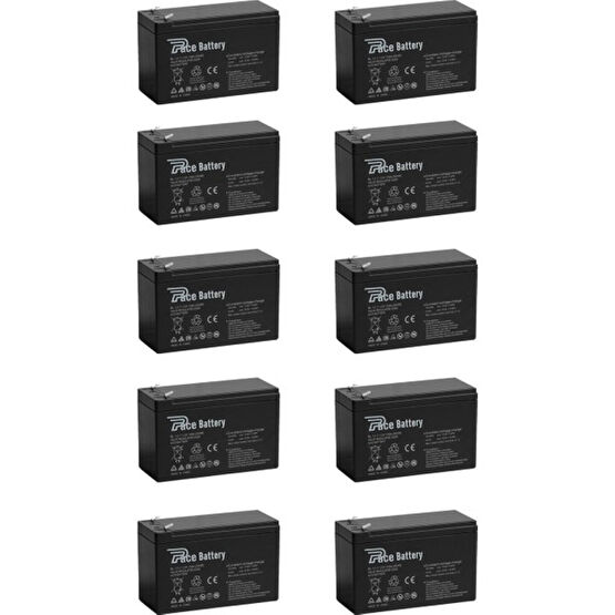 Pace Enerji 10 Adet Pace Enerji 12V 7AH Bakımsız Kuru Akü 12 Volt 7 Amper 2023 Üretim Kesintisiz Güç Kaynakları (UPS) Fiyatı