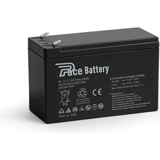 Pace Enerji 12V 7AH Bakımsız Kuru Akü 12 Volt 7 Amper 2023 Üretim Kesintisiz Güç Kaynakları (UPS) Fiyatı