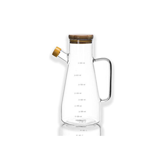 Paçi Yağlık Sirkelik 900ml Bambu Kapak Cam