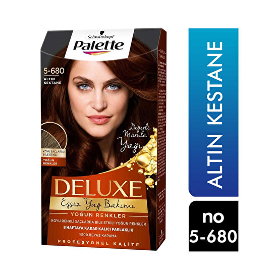 Palette Deluxe Saç Boyası No:5-680 Altın Kestane Saç Boyası Fiyatı