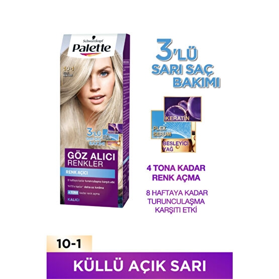 Palette Göz Alıcı Renkler 10-1 Küllü Açık Sarı Saç Boyası Fiyatı