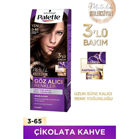 Palette Göz Alıcı Renkler Çikolata Kahve 3-65 Saç Boyası Saç Boyası Fiyatı