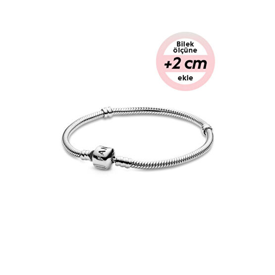 Pandora Moments Düz Klipsli Bileklik 17 cm Beden