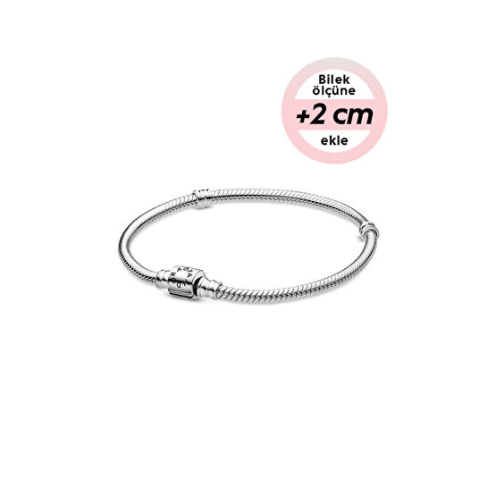 Pandora Moments Silindir Klipsli 925 Ayar Gümüş Bileklik 17 cm Beden Gümüş Bilezik Fiyatı
