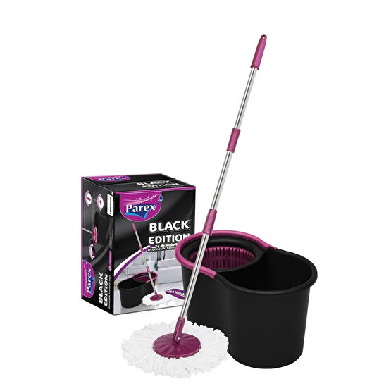 Parex Black Edition Otomatik Temizlik Seti - Kova Mop Seti Deterjan ve Temizlik Ürünleri Fiyatı
