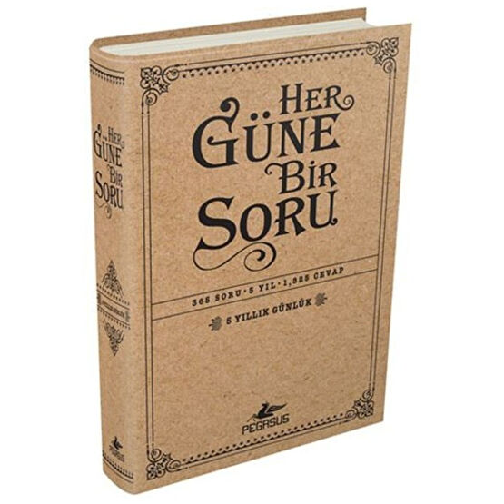 Pegasus Yayınları Her Güne Bir Soru: 5 Yıllık Günlük (Ciltli - Cep Boy) - Potter Style Mektup - Anı - Günlük - Anlatı Fiyatı