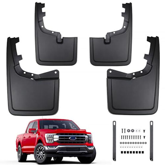 Peleus Mud Flaps for Ford F150 2025 2024 2023 2022 2021 Mud Flaps for Trucks Pickup Splash Guards Fenders for Ford F150 mud Flaps no Drill Mud Gards Mudflaps Including Installation Instructions﻿ Oto Dış Aksesuar & Yedek Parça Fiyatı