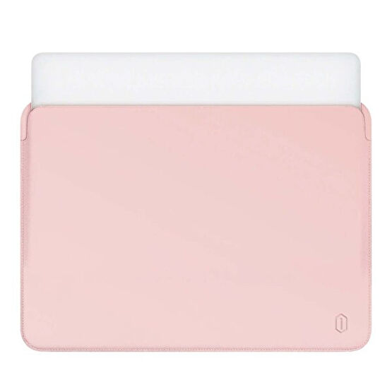 Pembe Laptop Çantası Macbook Air Pro 13inc Deri El Çantası Kese Kılıfı Wiwu Unisex Evrak Çantası Fiyatı