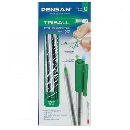 Pensan 1003 Triball Tükenmez Kalem 1.0 Mm Yeşil (12 Li Paket) Tükenmez Kalem Fiyatı