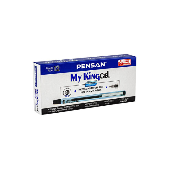 Pensan 6405 My King Jel Kalem 12li Kutu Siyah Tükenmez Kalem Fiyatı
