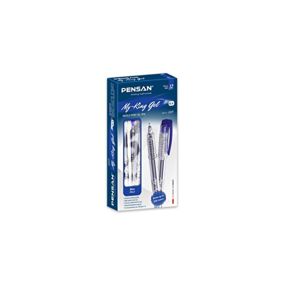 Pensan 6405 Tükenmez Kalem My-king Jel Metal Klips 0.5 Mm Mavi 12 Li (1 PAKET 12 ADET) Tükenmez Kalem Fiyatı