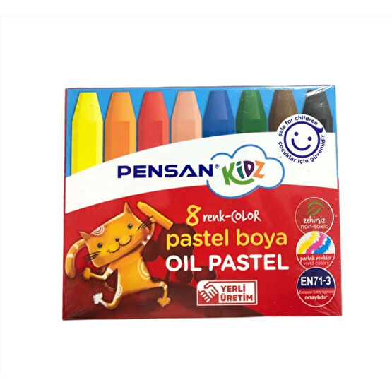 Pensan Kidz 8 Renk Yağlı Pastel Boya Pastel Boya Fiyatı