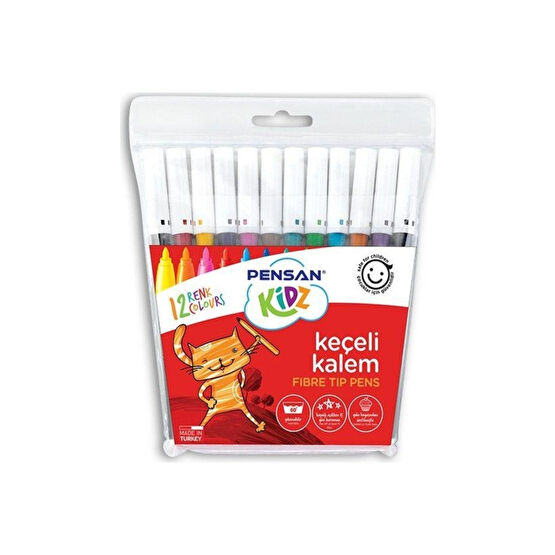 Pensan Kidz Keçeli Kalem 12 Li