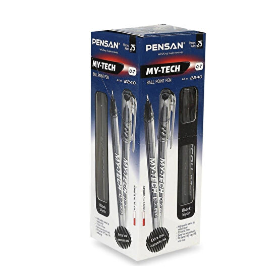 Pensan My-tech 0.7 Kalem- 25li Paket Siyah