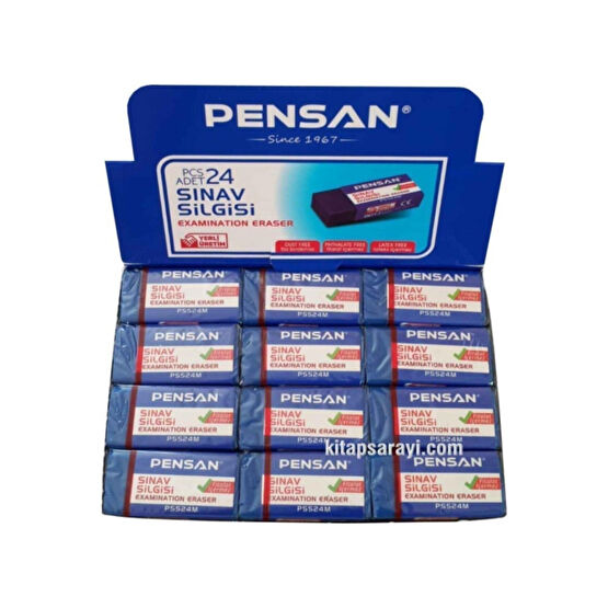 Pensan Sınav Silgisi Mavi 24lü Paket Yumuşak Iz Bırakmaz Silgi Fiyatı