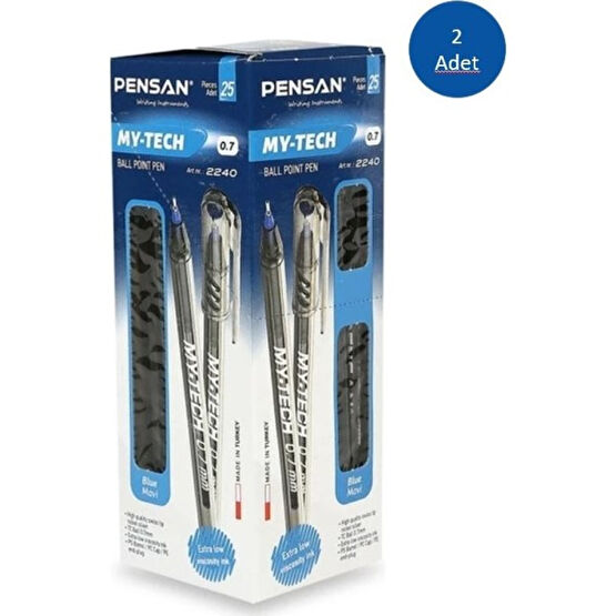 Pensan Tükenmez My-Tech 0.7 Mavi 50'li 2240 - 50 Tükenmez Kalem Fiyatı