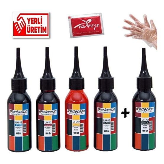 Perfection Brother BTD60BK BT5000CMY Uyumlu Mürekkep Seti̇ 5 x 100 ml Kartuş Dolum Ürünleri Fiyatı