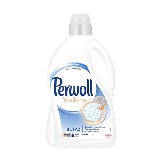Perwoll Geliştirilmiş Beyaz Sıvı Çamaşır Detarjanı 2970 ml