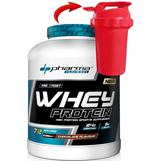 Pharma Nutrition Whey Protein 2196 gr Çikolata Aromalı Whey Protein Tozu 24 gr Protein 5 gr Bcaa 72 Servis Protein Tozları Fiyatı