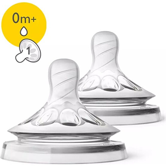 Philips Avent Natural Biberon Emziği Yenidoğan 0 Ay+ 2'li SCF041/27 Biberon Emziği Fiyatı