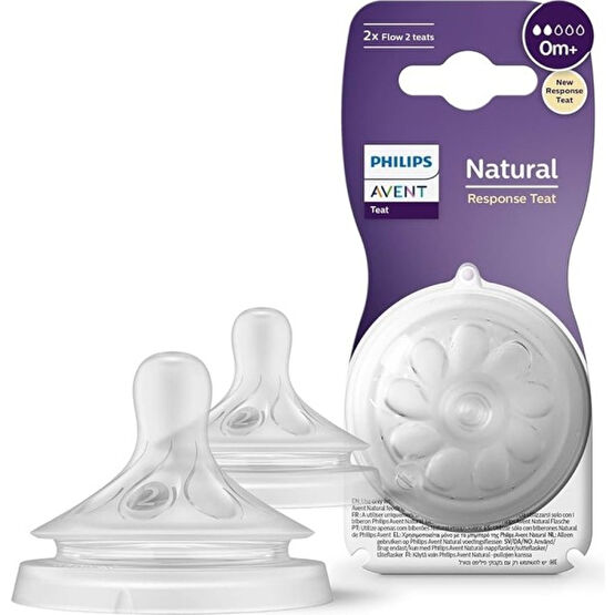 Philips Avent Natural Response 2'li Biberon Emziği, 2 Numara, 0 Ay+ Biberon Emziği Fiyatı