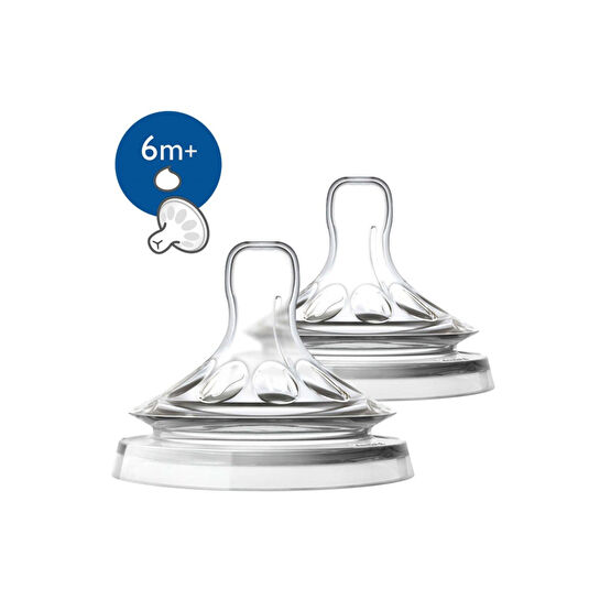 Philips Avent Natural Yoğun Akış Y Kesim +6 Ay 2li Biberon Emziği Biberon Fiyatı