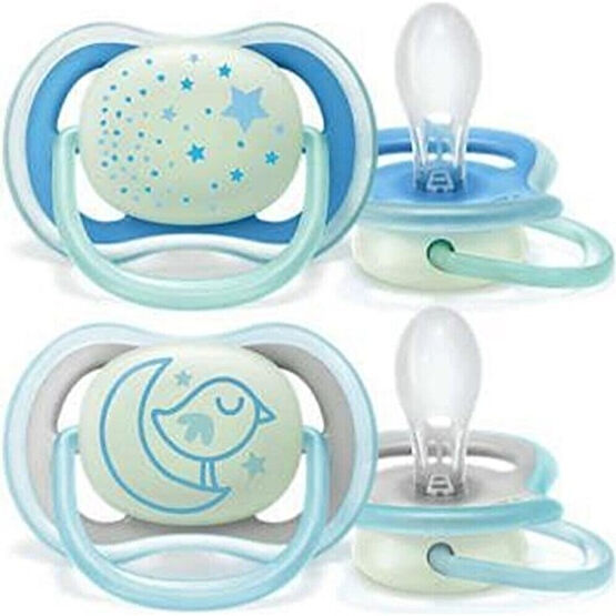 Philips Avent Philips Philips Avent SCF376/21 Ultra Air Night Karanlıkta Parlar Gece Emziği 6-18 Ay Erkek - Renkli - 0 - 3 Ay Emzik Fiyatı