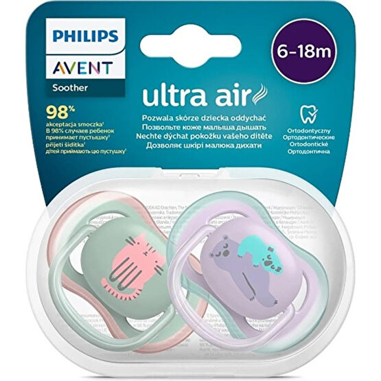 Philips Avent Philips SCF085/18 Ultra Air Emzik 6-18 Ay 2li Kız Biberon Emziği Fiyatı