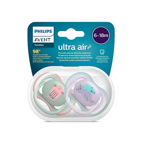 Philips Avent Scf085/18 Ultra Air Emzik 6-18 Ay 2li Kız