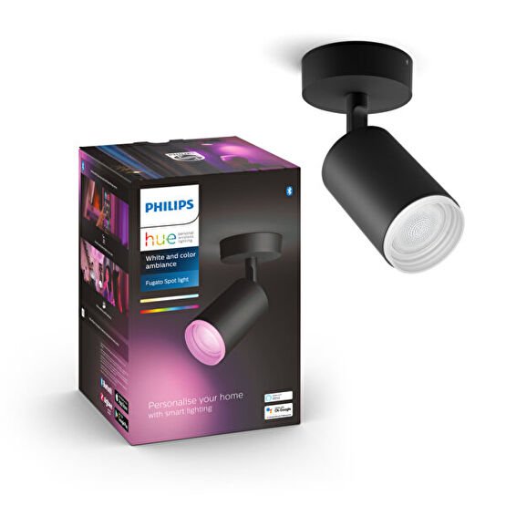 Philips Hue Fugato Siyah Tek Spot Işığı 915005761201 Led Aydınlatmalar Fiyatı