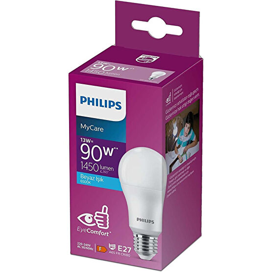 Philips Ledbulb 13-90w Beyaz Işık E27 6500k Tasarruflu Ampul Fiyatı