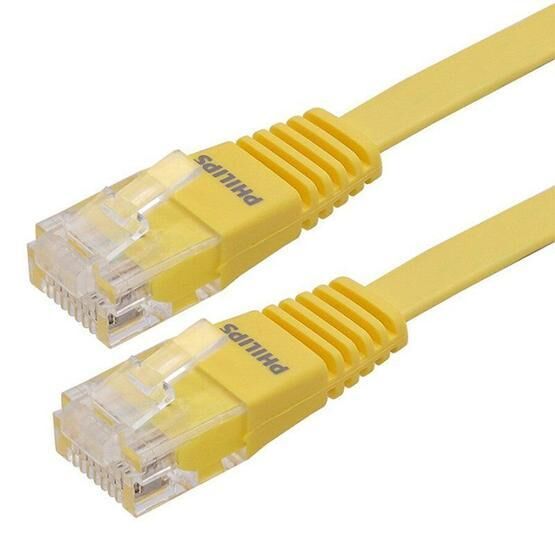 Philips SWA1949W/93-3 Sarı Yassı Flat Utp 3 Metre Cat6 Kablo