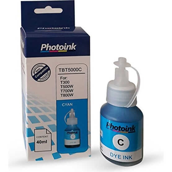 Photo Ink Brother Bt 5000C Uyumlu 40 ml Mavi Photoınk Plus Mürekkep T220/T420W/T520W/T720W/T820W/T920W Kartuşlar Fiyatı